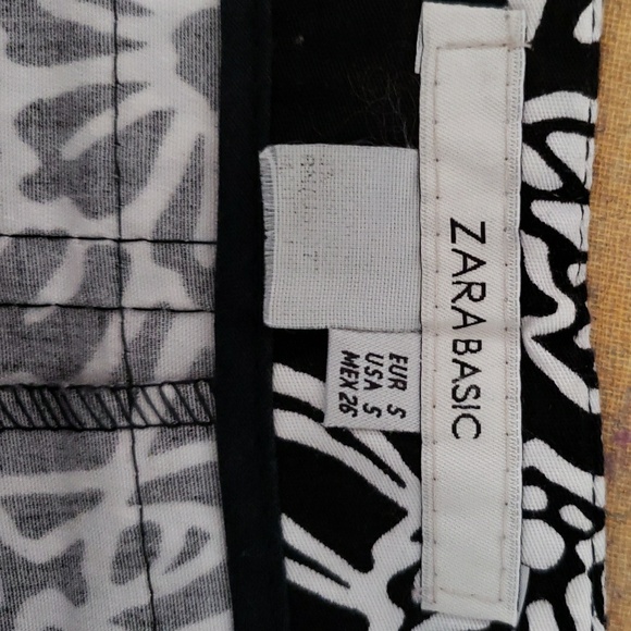 {Zara Basics} black and white pleaded skirt - Picture 3 of 4